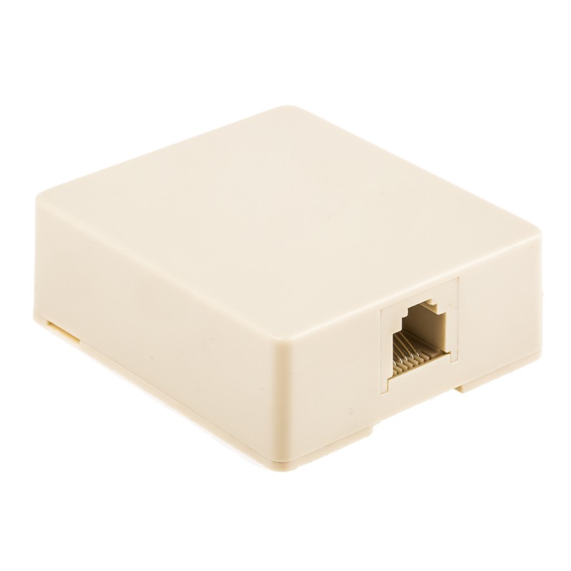 1 pcs - Decelect Forgos RJ11 Wall mounting box