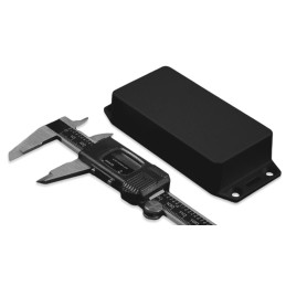 1 pcs - Hammond 1591 Series Black ABS Enclosure, IP54, Flanged, Black Lid, 99 x 51 x 20mm