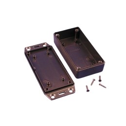 1 pcs - Hammond 1591 Series Black ABS Enclosure, IP54, Flanged, Black Lid, 99 x 51 x 20mm
