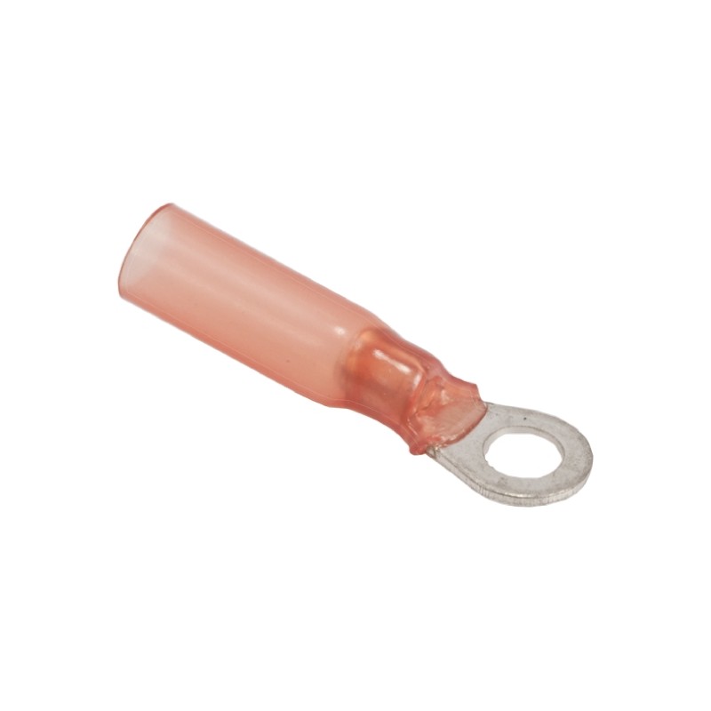 500 pcs - TE Connectivity, DuraSeal Insulated Ring Terminal, 5mm Stud Size, 3mm² to 6mm² Wire Size, Yellow