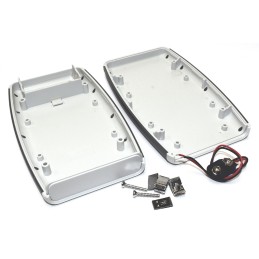 1 pcs - Hammond 1553 Series Grey ABS Handheld Enclosure, Integral Battery Compartment, IP54, 147.24 x 89 x 25mm