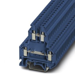5 pcs - Phoenix Contact UKK 5 BU Series Blue DIN Rail Terminal Block, Double-Level, Screw Termination