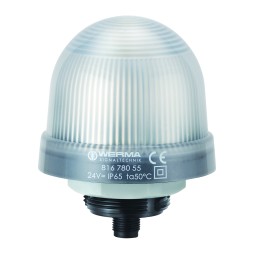 1 pcs - Werma 816 Series Blue, Green, Red, White, Yellow Continuous lighting Beacon, 24 V, Built-in Mounting, LED Bulb