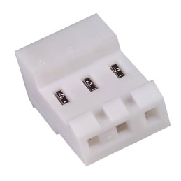 500 pcs - TE Connectivity, MTA-156 Female Connector Housing, 3.96mm Pitch, 3 Way, 1 Row Right Angle