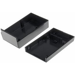 1 pcs - RS PRO Black ABS Handheld Enclosure, Integral Battery Compartment, 116.84 x 68.95 x 38.1mm