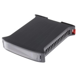 1 pcs - Italtronic Railbox Enclosure Type Railbox Series , 101 x 22.5 x 120mm, ABS, Polycarbonate DIN Rail Enclosure