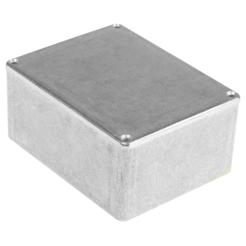1 pcs - RS PRO Silver Die Cast Aluminium Enclosure, IP66, Silver Lid, 114.7 x 89.7 x 55.1mm