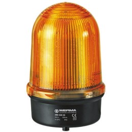 1 pcs - Werma BM 280 Series Yellow Flashing Beacon, 24 V dc, Surface Mount, LED Bulb