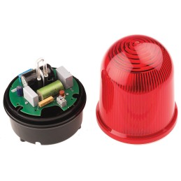 1 pcs - Werma BM 838 Series Red Double Flashing Beacon, 230 V ac, Surface Mount, Xenon Bulb, IP65