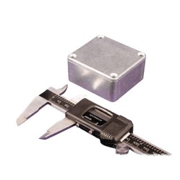 1 pcs - Hammond 1550 Series Natural Die Cast Aluminium Enclosure, IP54, Natural Lid, 60 x 55 x 26mm