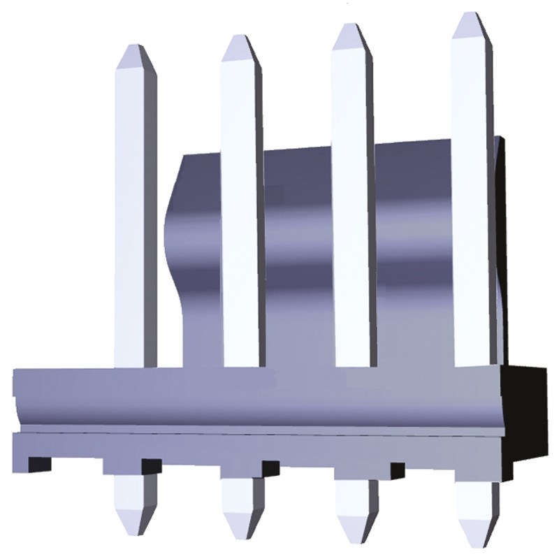 5 pcs - Molex KK 396 Series Straight Through Hole Pin Header, 4 Contact(s), 3.96mm Pitch, 1 Row(s), Unshrouded