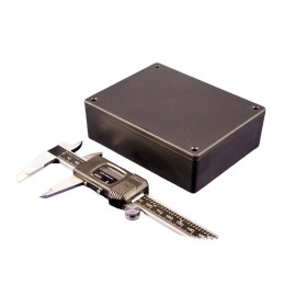 1 pcs - Hammond 1591 Series Black ABS Enclosure, IP54, Black Lid, 122 x 94 x 36mm