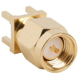 500 pcs - Amphenol RF, Plug PCB Mount SMA Connector, 50Ω, Solder Termination, Straight Body