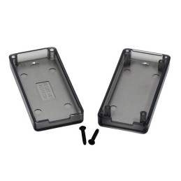 1 pcs - Hammond 1551 Series Smoked Translucent ABS Enclosure, IP54, Smoked Translucent Lid, 65 x 30 x 15.5mm