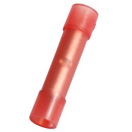 100 pcs - RS PRO Splice Connector, Red, Insulated 0.5 - 1.5 mm², 22 - 16 AWG