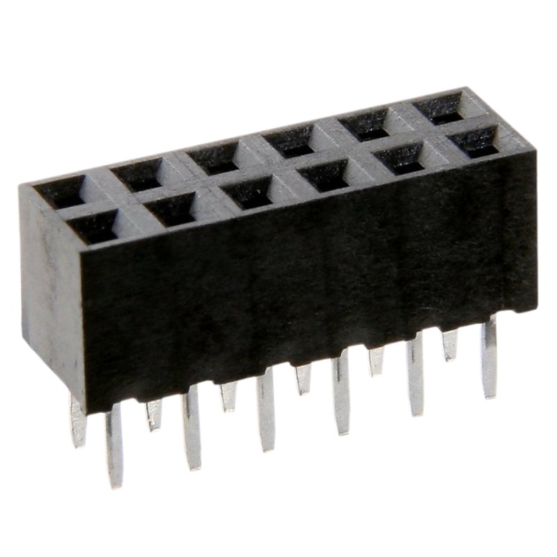 5 pcs - HARWIN M22 Series Straight Through Hole Mount PCB Socket, 34-Contact, 2-Row, 2mm Pitch, Solder Termination