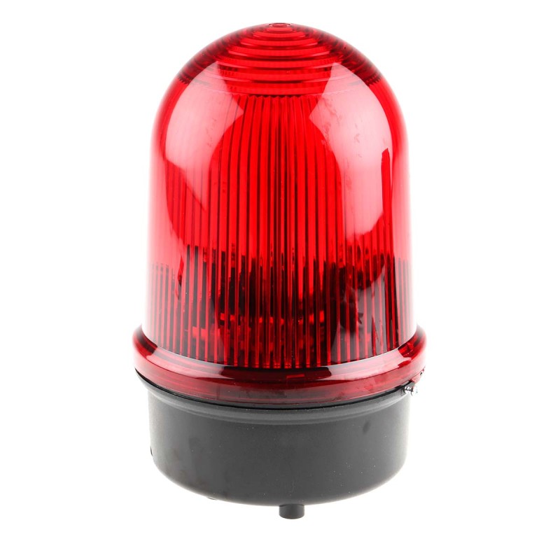 1 pcs - Werma BM 838 Series Red Flashing Beacon, 24 V dc, Surface Mount, Xenon Bulb