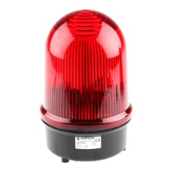 1 pcs - Werma BM 838 Series Red Flashing Beacon, 24 V dc, Surface Mount, Xenon Bulb
