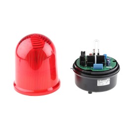 1 pcs - Werma BM 838 Series Red Flashing Beacon, 24 V dc, Surface Mount, Xenon Bulb
