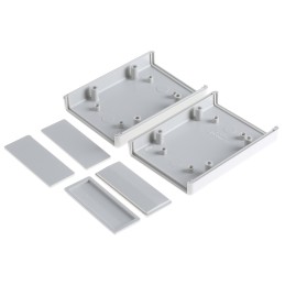 1 pcs - Hammond 1593 Light Grey ABS Instrument Case, 91 x 57 x 28mm