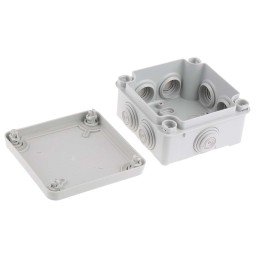 1 pcs - Legrand Plexo Series Grey Junction Box, IP55, 105 x 105 x 55mm