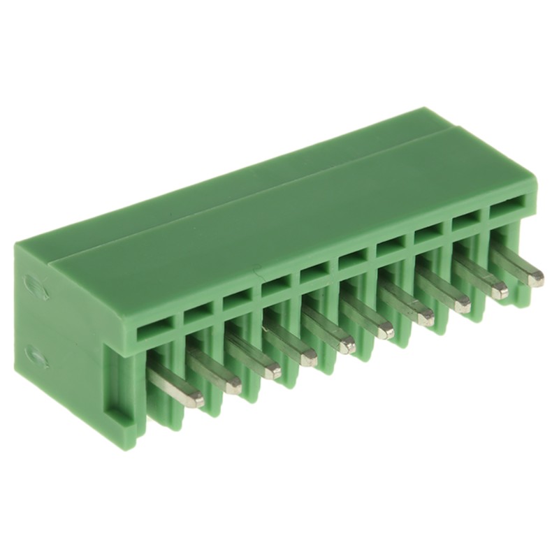 5 pcs - Phoenix Contact 2.5mm Pitch 10 Way Pluggable Terminal Block, Header, Through Hole, Solder Termination