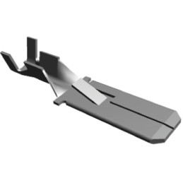 100 pcs - TE Connectivity FASTIN-FASTON .250 Uninsulated Female Spade Connector, Tab, 6.35 x 0.81mm Tab Size, 0.75mm² to 2.27mm