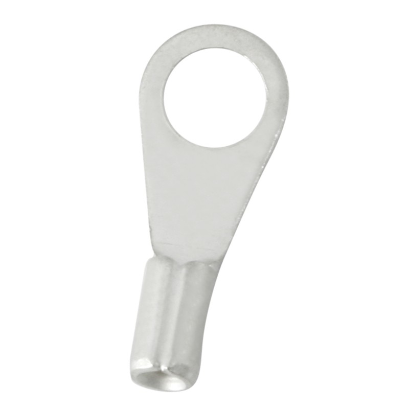 500 pcs - RS PRO Uninsulated Crimp Ring Terminal, 3.2mm Stud Size, 0.2mm² to 0.5mm² Wire Size, Silver