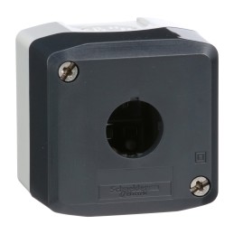 1 pcs - Schneider Electric Grey Polycarbonate XALD Empty Control Station - 1 Hole 22mm Diameter