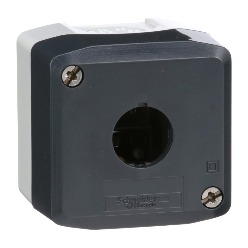 1 pcs - Schneider Electric Grey Polycarbonate XALD Empty Control Station - 1 Hole 22mm Diameter
