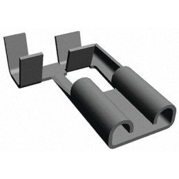 100 pcs - TE Connectivity FASTON .250 Uninsulated Female Spade Connector, Flag Terminal, 6.35 x 0.81mm Tab Size, 1mm² to 2.5mm²