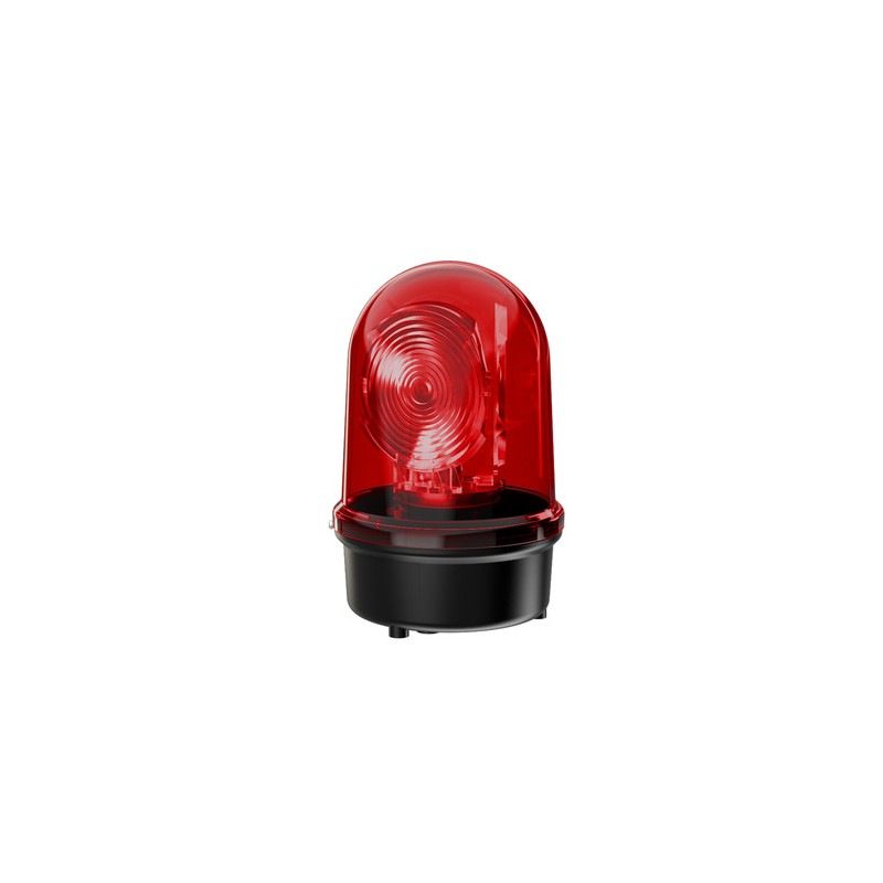 1 pcs - Werma Red Rotating Beacon, 24 V, Base Mount, LED Bulb, IP65