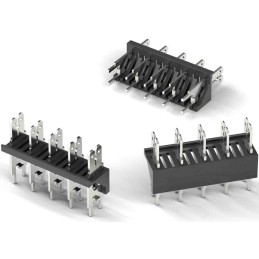 5 pcs - Wurth Elektronik WR-FAST Series Vertical PCB Header, 4 Contact(s), 5.08mm Pitch, 1 Row(s), Shrouded