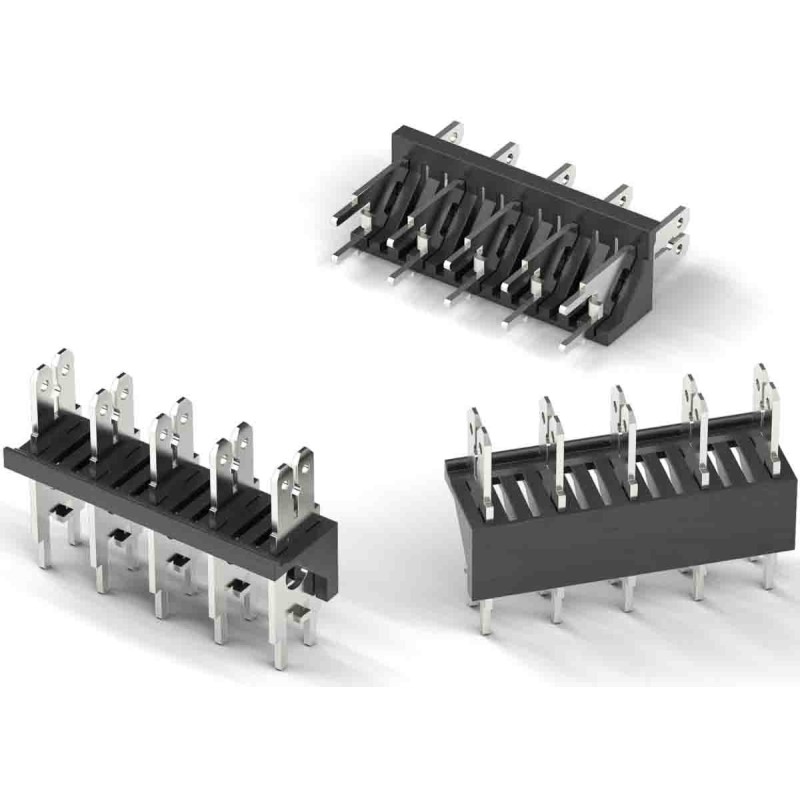 5 pcs - Wurth Elektronik WR-FAST Series Vertical PCB Header, 4 Contact(s), 5.08mm Pitch, 1 Row(s), Shrouded