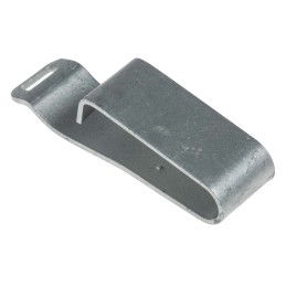 50 pcs - RS PRO Silver Galvanised Steel Cable Clamp, 16mm Max. Bundle