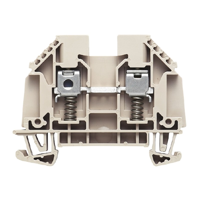 5 pcs - Weidmüller W Series Brown Feed Through Terminal Block, Single-Level, Screw Termination