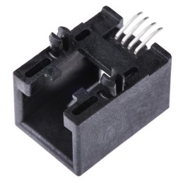 5 pcs - Molex 95501 Series Female RJ11 Connector, Surface Mount, UTP Shield