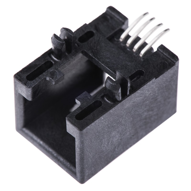 5 pcs - Molex 95501 Series Female RJ11 Connector, Surface Mount, UTP Shield