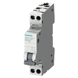 1 pcs - Siemens SENTRON 5SV6016 Fire Safety Circuit Breaker, 2P, 10A Curve B, 230V AC, 6 kA Breaking Capacity