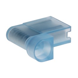 100 pcs - RS PRO Blue Insulated Female Spade Connector, Flag Terminal, 6.35 x 0.8mm Tab Size, 1.5mm² to 2.5mm²