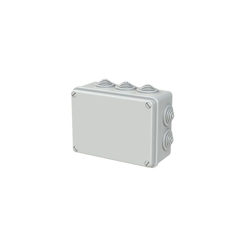 1 pcs - ABB Grey Thermoplastic Junction Box, IP55, 153 x 110 x 66mm