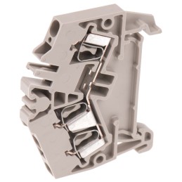 5 pcs - Weidmuller ZDU Series Beige Feed Through Terminal Block, 2.5mm², Single-Level, Clamp Termination