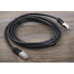 1 pcs - RS PRO Cat6 Male RJ45 to Male RJ45 Ethernet Cable, S/FTP, Black PVC Sheath, 2m