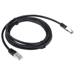 1 pcs - RS PRO Cat6 Male RJ45 to Male RJ45 Ethernet Cable, S/FTP, Black PVC Sheath, 2m