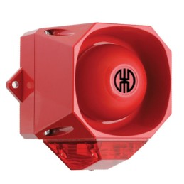 1 pcs - Werma 439 Series Red Sounder Beacon, 9 - 60 V, IP65, Wall Mount, 105dB at 1 Metre