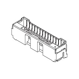 5 pcs - Molex CLIK-Mate Series Straight Surface Mount PCB Socket, 7-Contact, 1-Row, 1.5mm Pitch, Crimp Termination