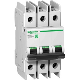 1 pcs - Schneider Electric Multi 9 C60BP MCB, 3P, 8A Curve D, 10 kA Breaking Capacity
