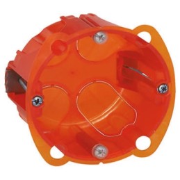 1 pcs - Legrand Batibox Orange Plastic Back Box, NF, 1 Gangs