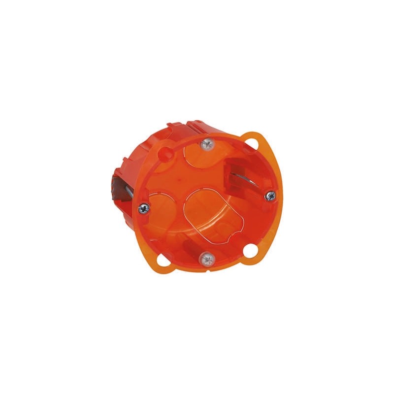 1 pcs - Legrand Batibox Orange Plastic Back Box, NF, 1 Gangs