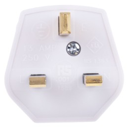 5 pcs - RS PRO UK Mains Plug, 13A, Cable Mount, 250 V ac